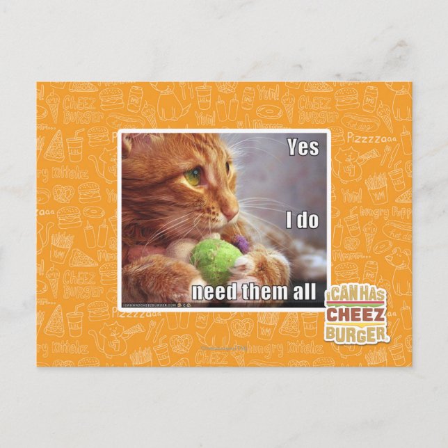 Cartão Postal Sim eu preciso-os todos (Frente)