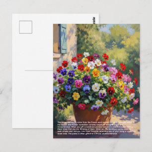Cartão Postal Simbolismo da Violeta Tricolor