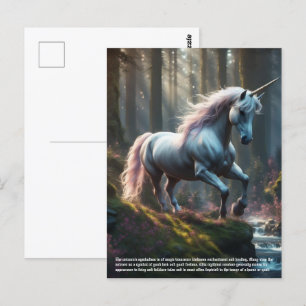 Cartão Postal Simbolismo Unicórnio