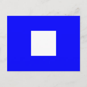 Cartão Postal Símbolo alfabético náutico - Letra P