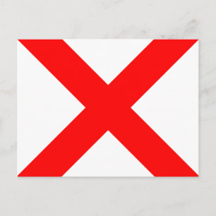 Cartão Postal Símbolo alfabético náutico - Letra V