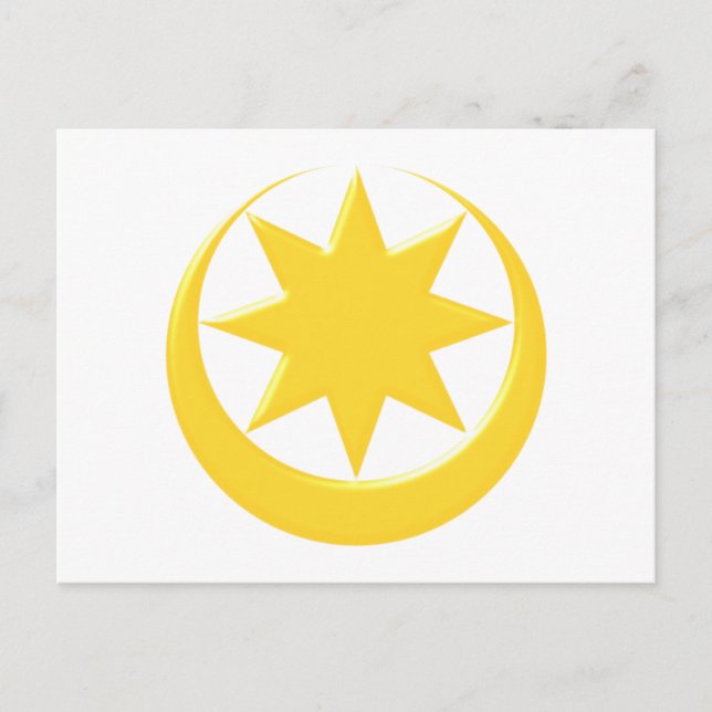 Cartão Postal Símbolo Astarte Ishtar (Frente)