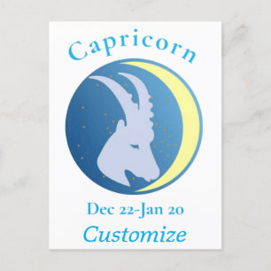 Cartão Postal Símbolo Capricorn Thunder_Cove
