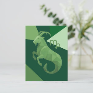 Cartão Postal Símbolo Capricorn Zodiac