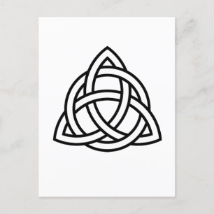 Cartão Postal Símbolo Celtic Trinity Knot Triquetra Wicca