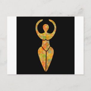 Cartão Postal Símbolo da deusa Wiccan