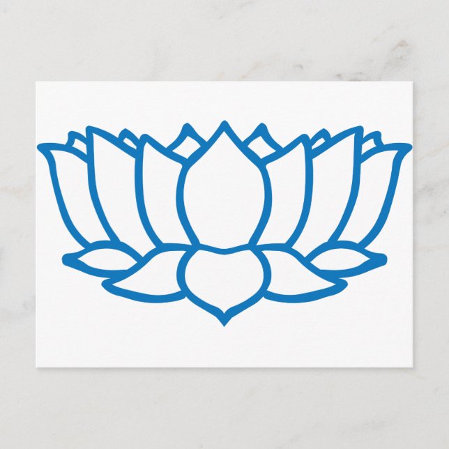 Cartão Postal Símbolo da Flor de Lotus (Frente)