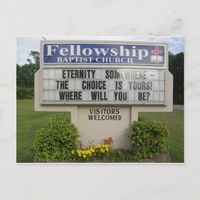 Cartão Postal Símbolo da Igreja (Frente)