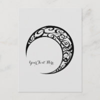 Símbolo da Lua Tribal Personalizada