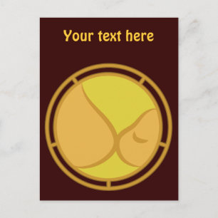 Cartão Postal Símbolo de amamentação