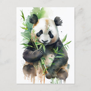 Cartão Postal Símbolo de conforto harmonia de gentileza! 🐼 ✨