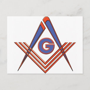 Cartão Postal Símbolo de Freemason