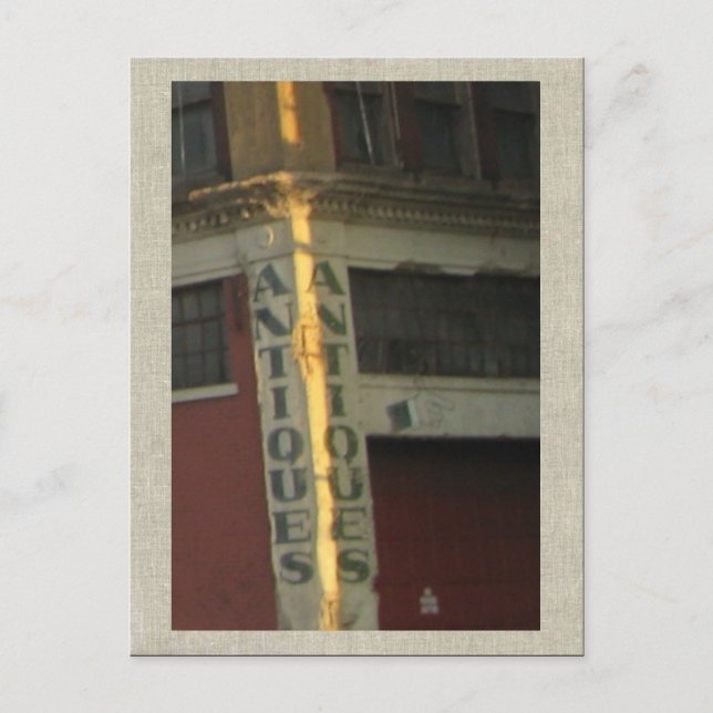 Cartão Postal Símbolo de Loja de Antiguidades Pittsburgh (Frente)