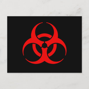 Cartão Postal Símbolo de perigo biológico