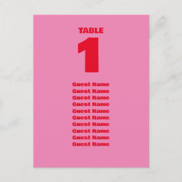 Cartão Postal Símbolo de Tipografia Negrito, Rosa e Casamento Ve