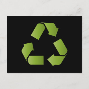 Cartão Postal SÍMBOLO DO reciclar