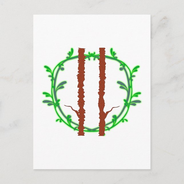 Cartão Postal Símbolo Druiden druidas (Frente)