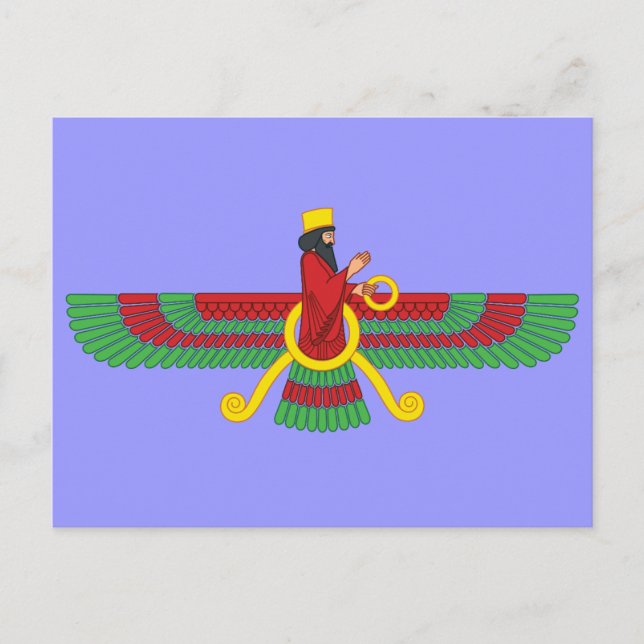 Cartão Postal Símbolo Faravahar (Frente)