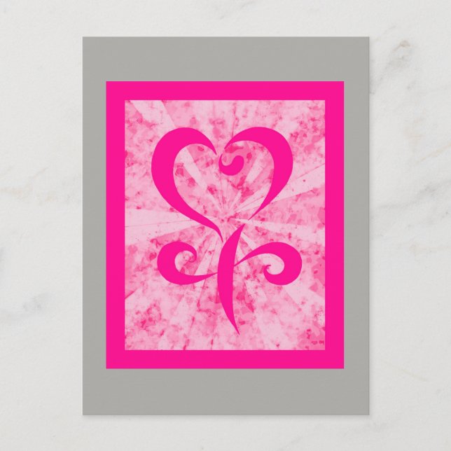 Cartão Postal Símbolo feminino (Frente)