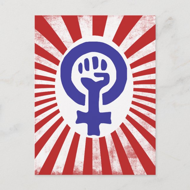 Cartão Postal Símbolo Feminista (Frente)