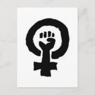 Cartão Postal Símbolo Feminista