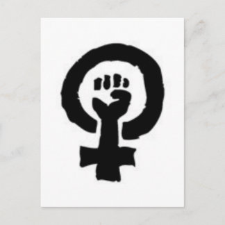 Cartão Postal Símbolo Feminista