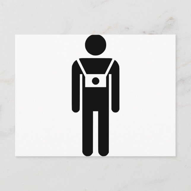 Cartão Postal Símbolo Fotógrafo Frente (Frente)