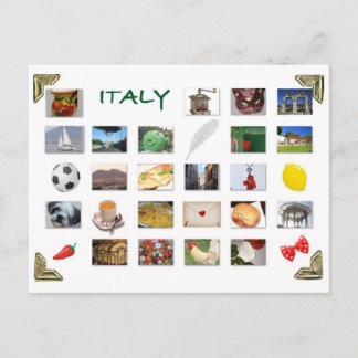 Cartão postal símbolo italiano