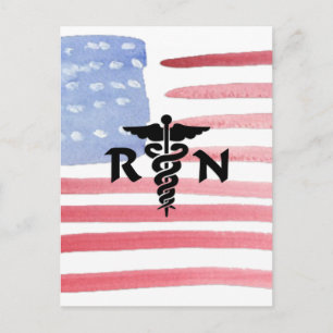 Cartão Postal Símbolo médico RN