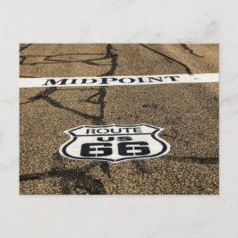 Cartão Postal Símbolo Midpoint Route 66 - Adrian, Texas