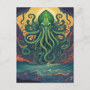 Cartão Postal Símbolo Místico Cthulhu