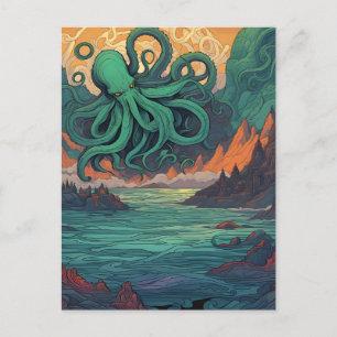 Cartão Postal Símbolo Místico Cthulhu