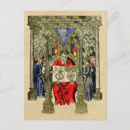 Cartão Postal Símbolo Ouroboros no Livro da Alquimia