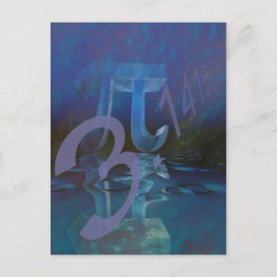 Cartão Postal Símbolo Pi