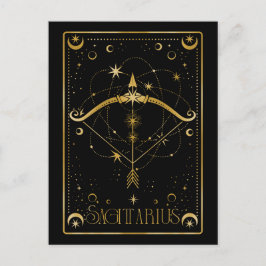Cartão Postal Símbolo Sagittarius zodiac