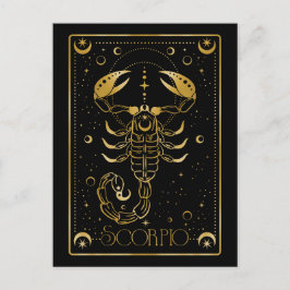 Cartão Postal Símbolo Scorpio zodiac