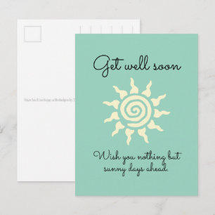 Cartão Postal Símbolo Solar Espiritual - Espiral de Energia 9