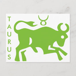Cartão Postal Símbolo Taurus Astrology Símbolo Zodiac Cartaz