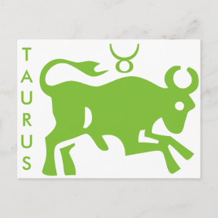 Cartão Postal Símbolo Taurus Astrology Símbolo Zodiac Cartaz