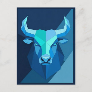 Cartão Postal Símbolo Taurus Zodiac