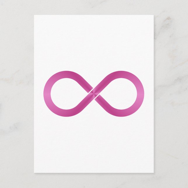 Cartão Postal Símbolo Unendlichkeit infinity (Frente)