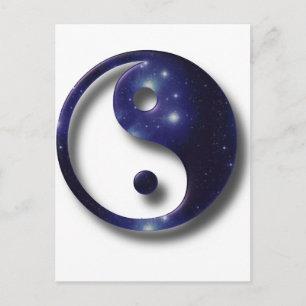 Cartão Postal Símbolo Universo Yin e Yang