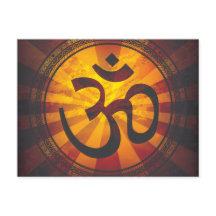 Símbolo Vintage Om Impressão