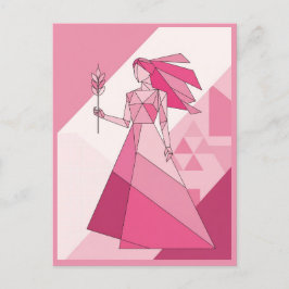 Cartão Postal Símbolo Virgo Zodiac