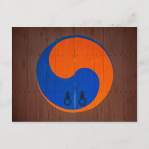 Cartão Postal Símbolo Yin e Yang, Coreia do Sul