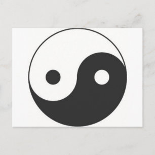 CARTÃO POSTAL SÍMBOLO YIN & YANG