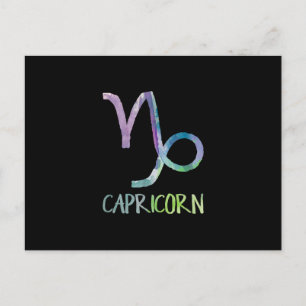 Cartão Postal Símbolo Zodíaco de Capricórnio Astronomia Presente