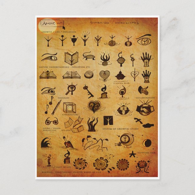 Cartão postal Símbolos1 (Frente)