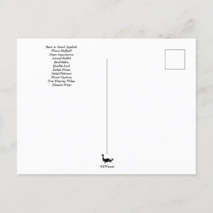 Cartão Postal Símbolos de Aniversário de Março