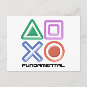 Cartão Postal Símbolos de Jogos Fundamentais
